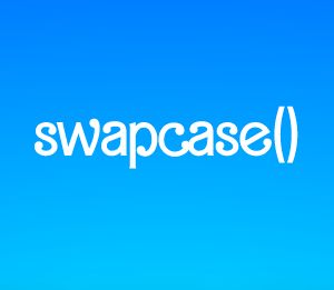 Метод swapcase()