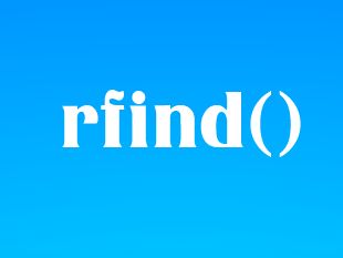 Метод rfind()