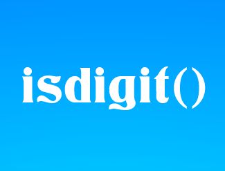 Метод isdigit()