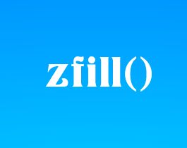 Метод zfill()